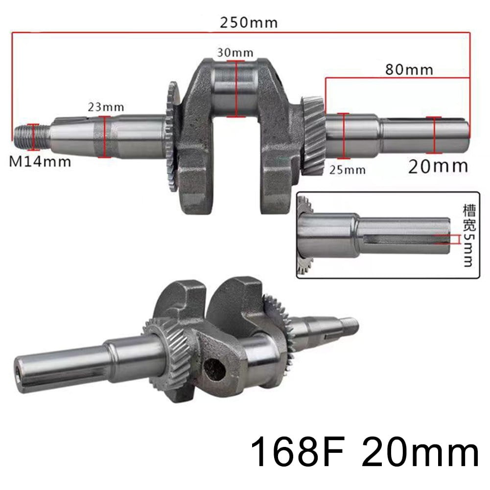 AOQIANLAN Generator Crankshaft For 2KW-5KW petrol Generators Fits ...