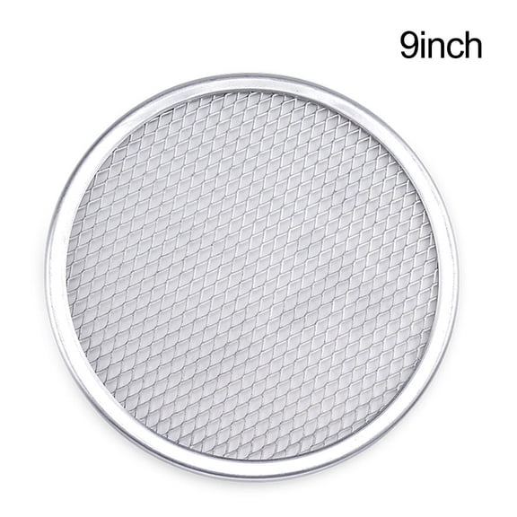AOQIANLAN High Quality Aluminum Pizza Pan With Rolled Edge And Ventilation Design