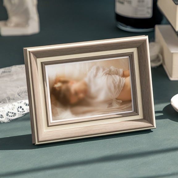 AOQIANLAN Natural Wooden Picture Frames Classic Photo Frame For Wall Hanging With 10X15 15X20 20X25 A4 Pictures Frame Photo Decor 5 inches