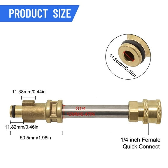 AOQIANLAN Pressure Washer Adapter, To 1/4\'\' Quick Connect Fitting For For For K Series