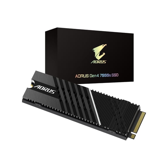 AORUS 7000s - SSD - 2 TB - internal - M.2 2280 - PCIe 4.0 x4 (NVMe) - buffer: 1 GB - AES - integrated heatsink