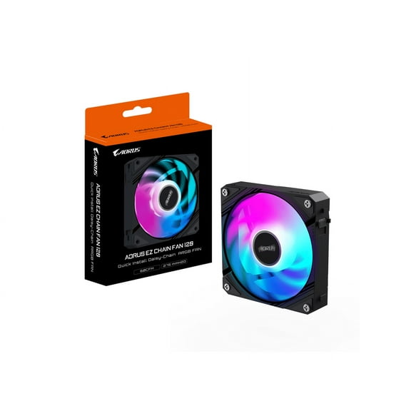 AORUS EZ CHAIN FAN 120 ICE, 120mm Hydro Dynamic Bearing Computer Case Fan