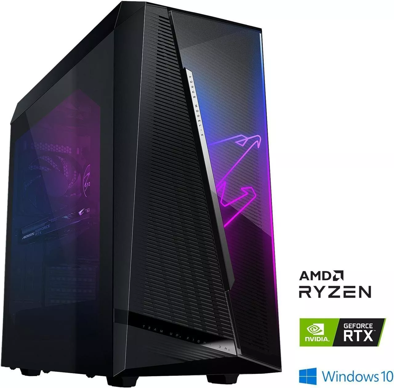 AORUS MODEL X Gaming PC AMD R9 5900X 32GB 3TB M.2 SSD RTX 3080 10GB GDDR6X WIN10