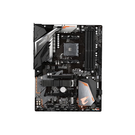AORUS Ultra Durable B450 AORUS ELITE V2 Desktop Motherboard, AMD Chipset, Socket AM4, ATX