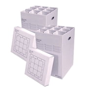AOS Rolling Storage File Manager 25-9-2PK Stores Rolled Items Up to 24 in Length