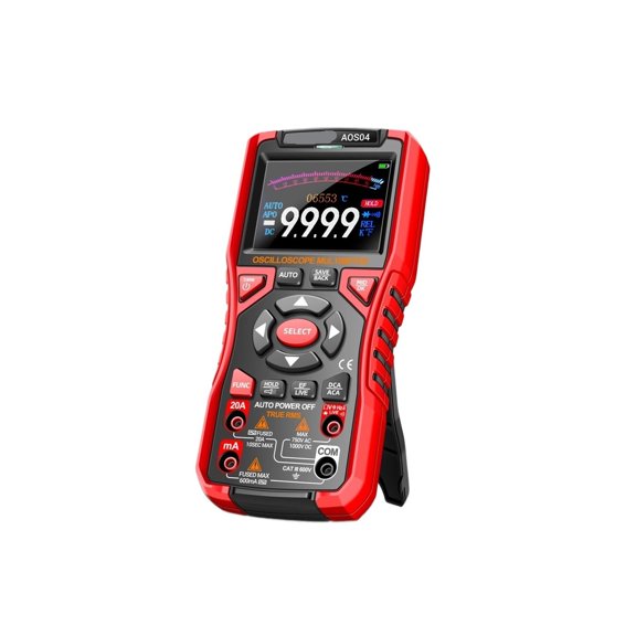 AOS04 2-in-1 10MHz Oscilloscope Multimeter Signal Generator Touch Screen