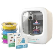 AOSEED 3D Printer for Kids & Families Educational Toy, AI Design Apps & Customizer, Creative Gift for Kids, AI Printer + 4 Filaments + Toy Pack