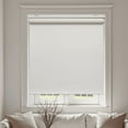 thumbnail image 1 of AOSKY Blackout Roller Shade--Experience the safety and convenience of a cordless design, easy installation, and family-friendly use,50" W x 72" H,Ivory White, 1 of 5