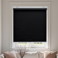 thumbnail image 1 of AOSKY Blackout Roller Shade--Experience the safety and convenience of a cordless design, easy installation, and family-friendly use,63" W x 72" H, Black, 1 of 5