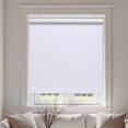 thumbnail image 1 of AOSKY Blackout Roller Shade--Experience the safety and convenience of a cordless design, easy installation, and family-friendly use,64" W x 72" H,White, 1 of 5