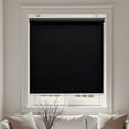 thumbnail image 1 of AOSKY Blackout Roller Shade--Experience the safety and convenience of a cordless design, easy installation, and family-friendly use,74" W x 72" H, Black, 1 of 5