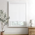 thumbnail image 1 of AOSKY Cordless Blackout Roller Shades, Free-Stop Natural Woven Window Blinds Thermal Insulated UV Protection for Home and Office, 52"W x 72"H, White, 1 of 6