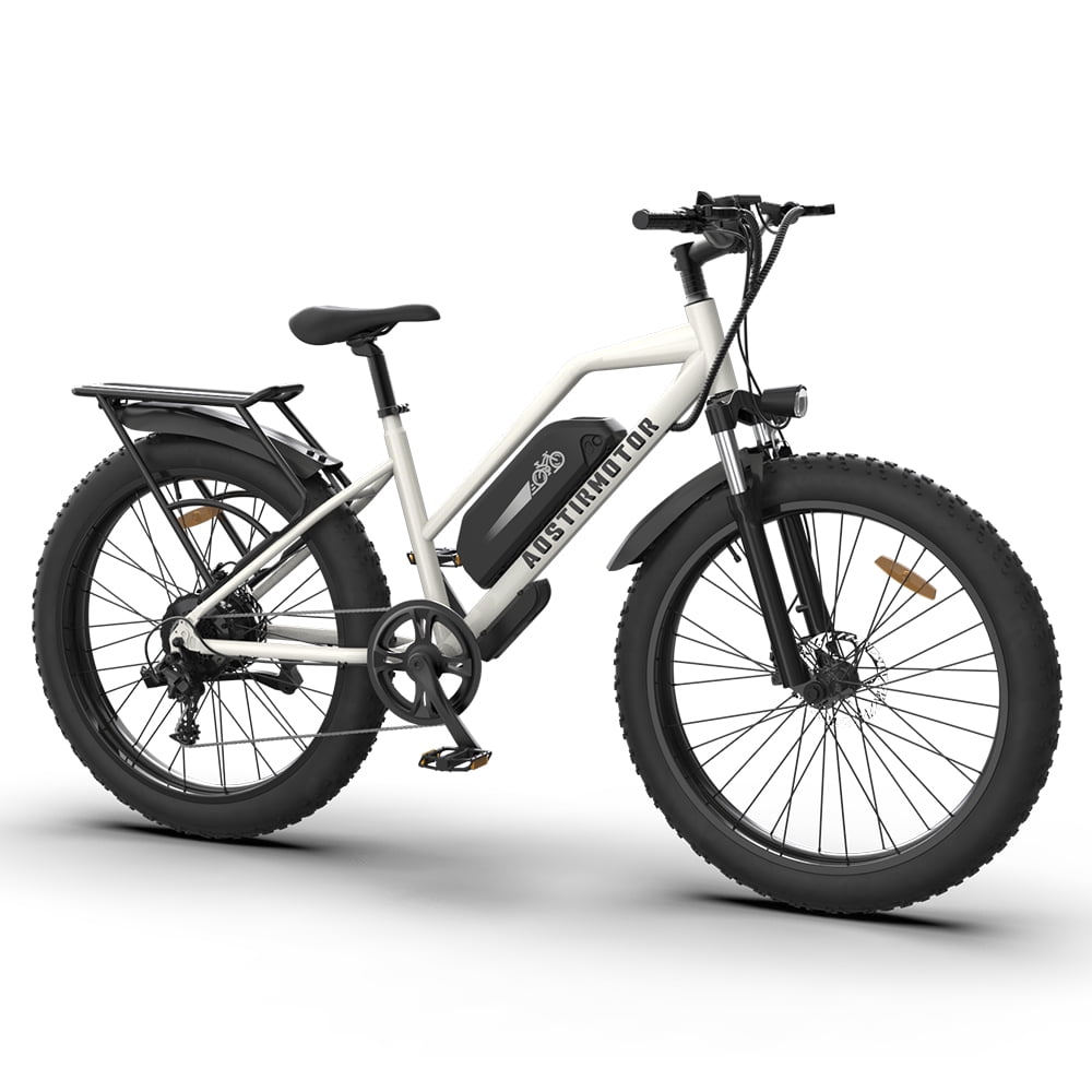 AOSTIRMOTOR Electric Mountain Bike 750W 48V 13AH Fat Tire Ebike with ...