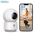 thumbnail image 1 of AOSU 2K Indoor Security Camera, Baby Monitor Pet Camera 360° View for Home Security, One-Touch Calls, Motion Tracking, Night Vision, 5 GHz Wi-Fi, Compatible with Alexa, 1 of 10