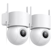 AOSU 3K/5MP Security Camera with Spotlight, 2 Way Audio, 360  View Outdoor Surveillance Camera Wired, Waterproof, Auto-Tracking, No Monthly Fee-2 Pack