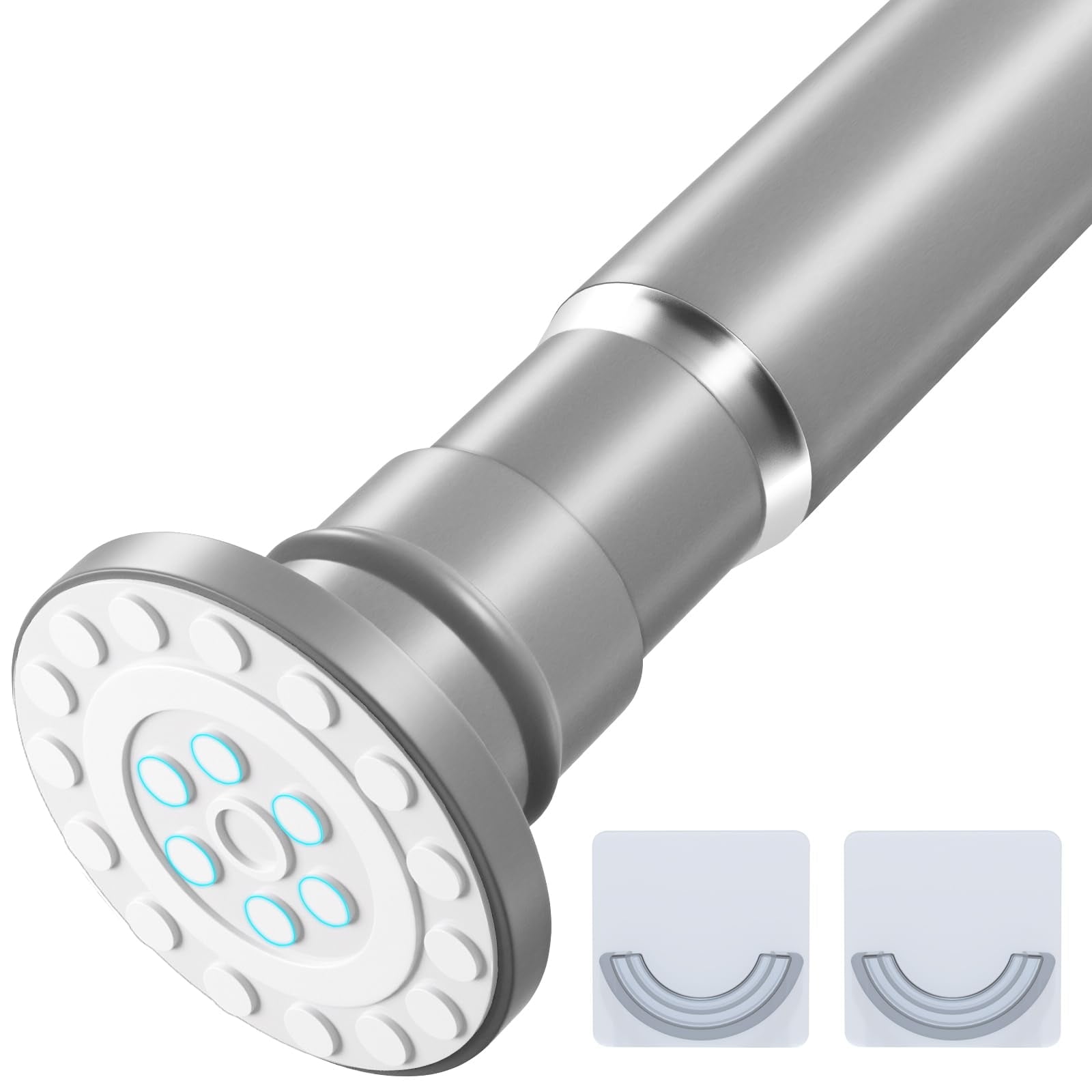 AOSULI Small Shower Curtain Rod 18 to 32 Inches Short Tension Curtain