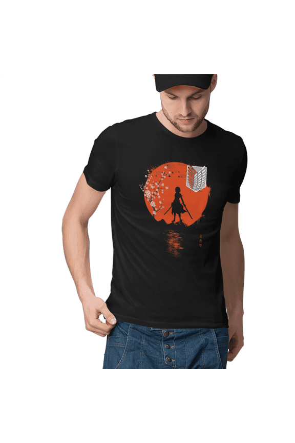 AOT Mikasa Attack on Titan Tribute T-shirt Designed by Impressive Inks