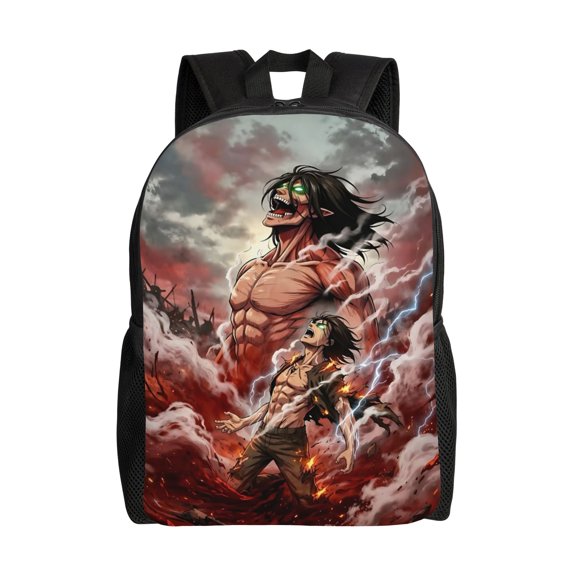 AOT Theme Backpack lightweight and durable laptop bag stylish 3D-print backpack