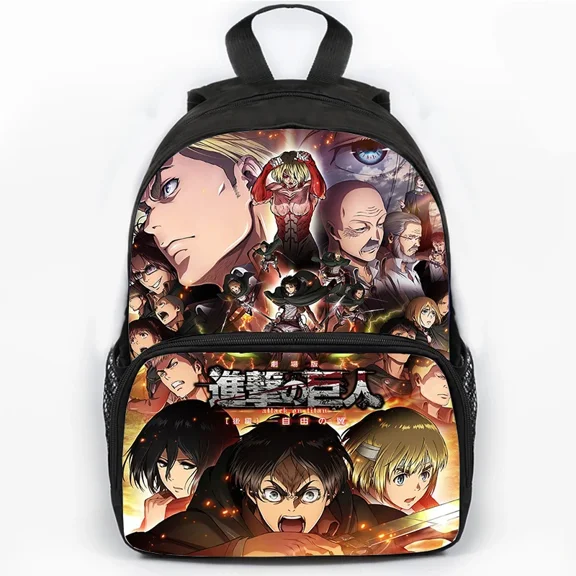 AOT Theme Backpack lightweight and durable laptop bag stylish 3D-print backpack