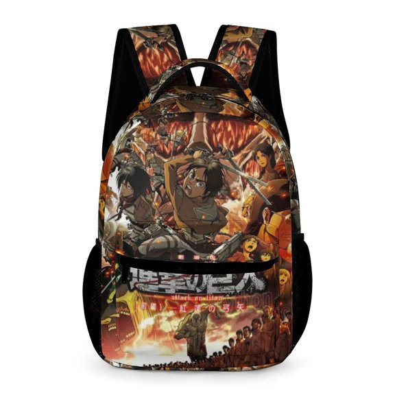 AOT Theme Backpack lightweight and durable laptop bag stylish 3D-print backpack
