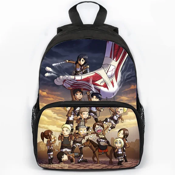 AOT Theme Backpack lightweight and durable laptop bag stylish 3D-print backpack