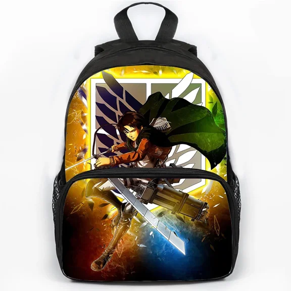 AOT Theme Backpack lightweight and durable laptop bag stylish 3D-print backpack