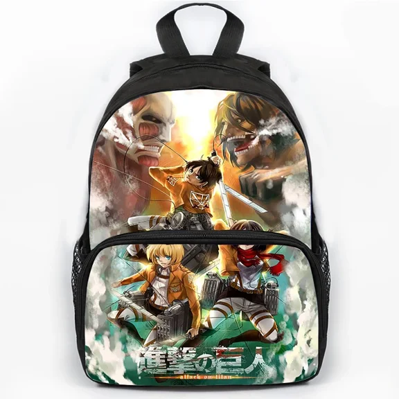 AOT Theme Backpack lightweight and durable laptop bag stylish 3D-print backpack