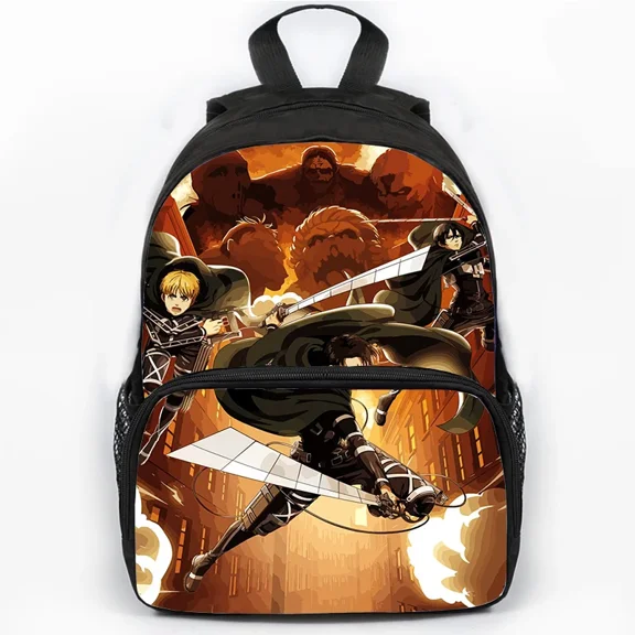 AOT Theme Backpack lightweight and durable laptop bag stylish 3D-print backpack