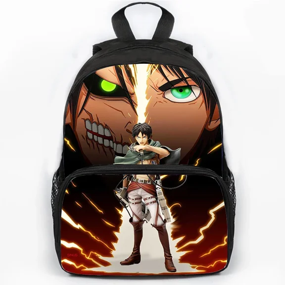 AOT Theme Backpack lightweight and durable laptop bag stylish 3D-print backpack