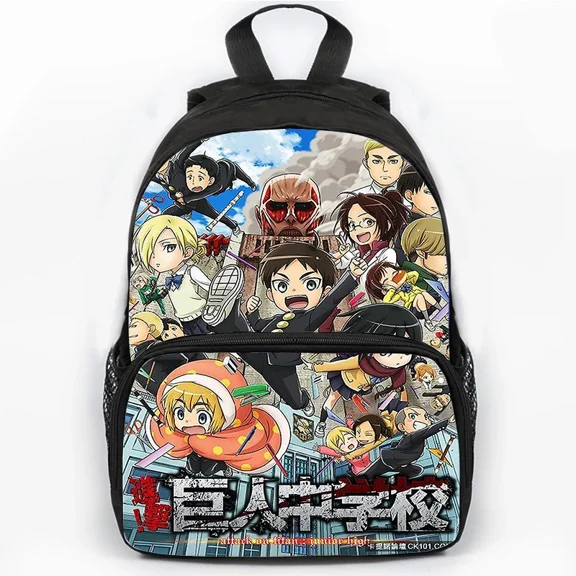 AOT Theme Backpack lightweight and durable laptop bag stylish 3D-print backpack