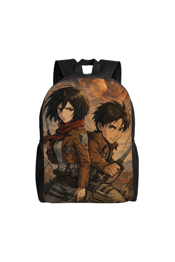 AOT Theme Backpack lightweight and durable laptop bag stylish 3D-print backpack