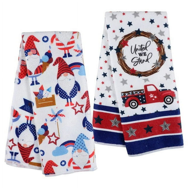 AOTA Set of 2 Decorative Gnomes and 4th of July Patriotic