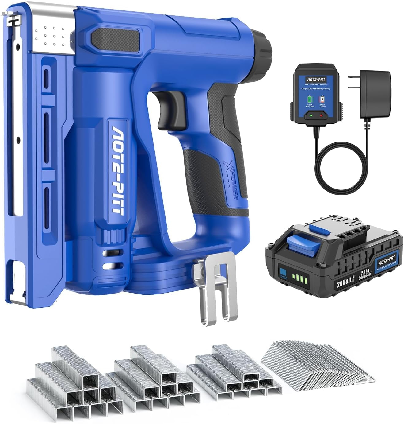 AOTE-PITT Trigger Fire Staple Gun, Cordless Electric