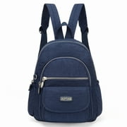 AOTIAN Mini Nylon Women Backpacks Casual Lightweight Small Daypack Deep Blue
