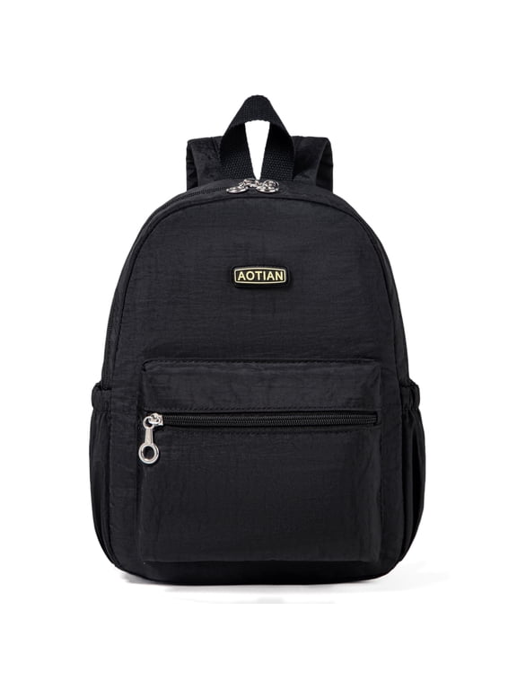 Women’s Nylon Mini Casual Daypacks Small Backpack Black