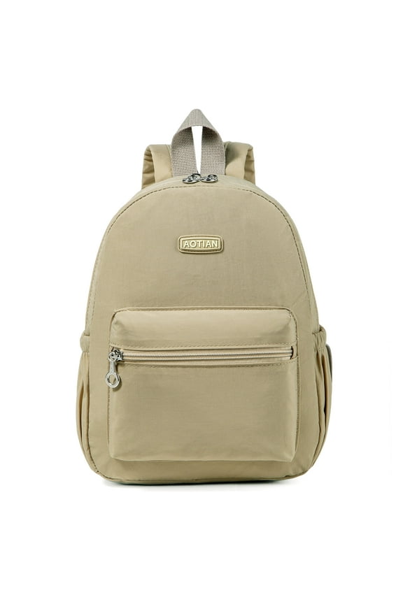 Women’s Nylon Mini Casual Daypacks Small Backpack Khaki