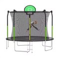 thumbnail image 1 of AOTOB 12FT Trampoline for Kids and Adults,Outdoor 1400LBS Trampoline with Basketball Hoop,Safety Enclosure Net and Ladder, 1 of 8