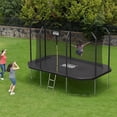 thumbnail image 1 of AOTOB 14x8ft Large Rectangle Trampoline for Kids and Adults,Big Outdoor Trampoline with Enclosure Net - Supports Up to 440 lbs,Birthday Party Gifts,Black, 1 of 7