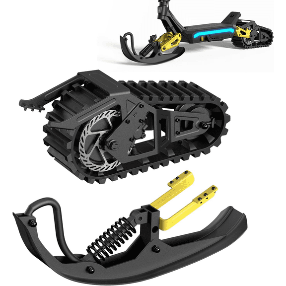 AOTOS Snow Sled Accessories for Electric Scooter, 1500W Motor Snow Skate Conversion Kit, Up to 20-Mile Range, Portable All-Terrain Design for Snow, Sand & Grass