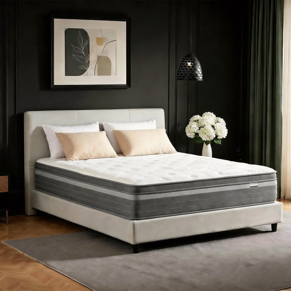 AOTTRESS 12 inch Queen Size Mattress, Cooling Gel Memory Foam Mattress in a Box, Fiberglass Free Mattress for Pressure Relief & Back Support, Soft & Comfortable, CertiPUR-US Certified