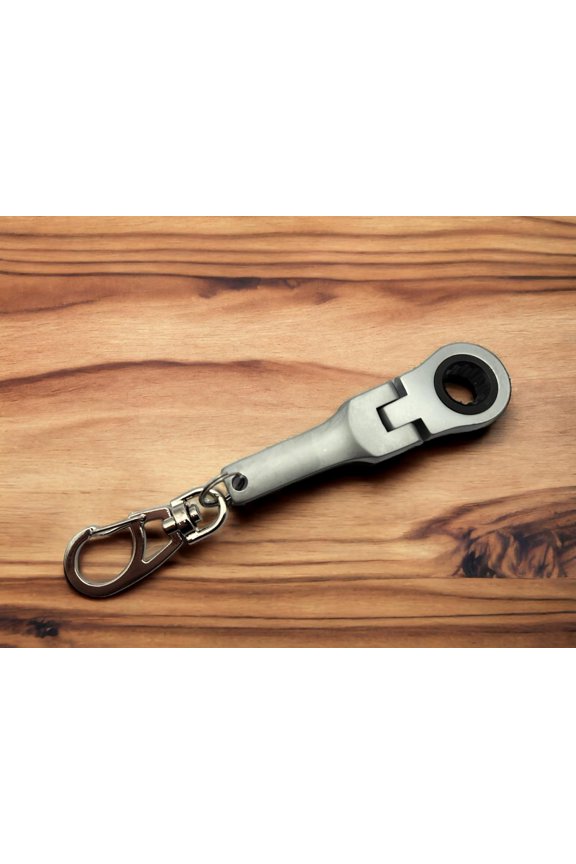 -10mm Ratchet Wrench Keychain Flex Head Key Ring (2 Pack)