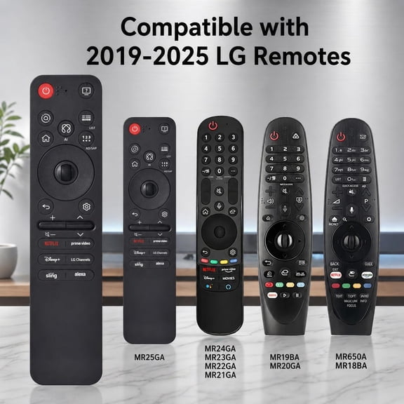 AOUHML-for LG Smart TV Remote,Magic Control with Voice and Pointer Function,AN-MR25GA/AN-MR24GA/MR23GA/MR22GA/MR21GA/MR20GA/MR19GA Replacement for 2019-2025 LG WebOS,OLED,QNED,NANOCell,4K,8K etc.AKB7