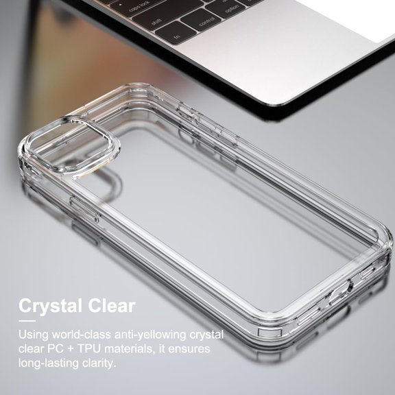 AOUHML-for iPhone 15 Plus Clear Bumper Frame No-Back Case, Slim Fit Ultra-Light Anti-Yellowing Transparent Protection Heat Dissipation Bezel Phone Cover Case 6.7" 2023