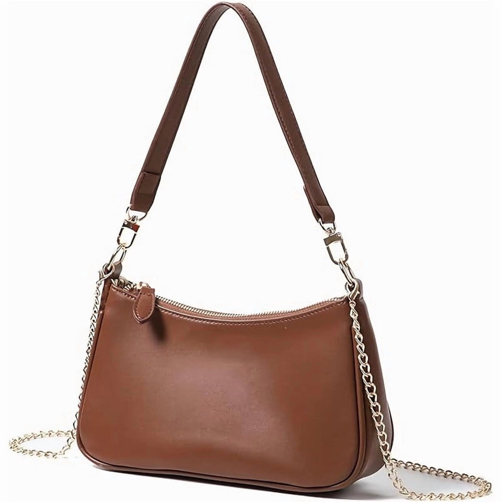 AOUNQ Clutch Tote Handbags with 2 Removable Straps and Zipper Closure Crossbody Bags Shoulder Purse Handbag for Women