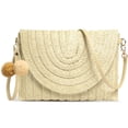 thumbnail image 1 of AOUNQ Straw Purses and Handbags for Women Woven Clutch Purse Summer Beach Crossbody Shoulder Bag, 1 of 6