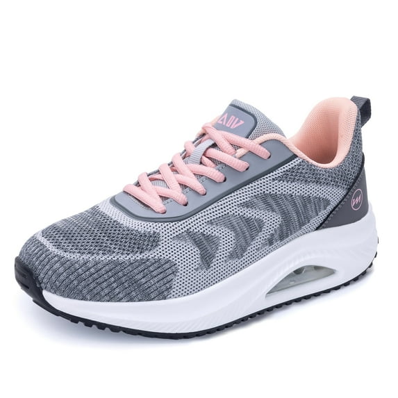 AOV GREEN LEAF Women's Walking Shoes with Arch Support Orthotic Sneakers for Plantar Fasciitis Tennis Running Shoes US 5.5-11