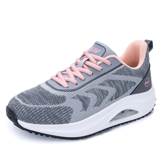 AOV GREEN LEAF Women's Walking Shoes with Arch Support Orthotic Sneakers for Plantar Fasciitis Tennis Running Shoes US 5.5-11