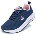 thumbnail image 1 of AOV GREEN LEAF Women's Wide Width Arch Support Tennis Walking Shoes for Plantar Fasciitis Pain Relief Bluepink US 7, 1 of 7