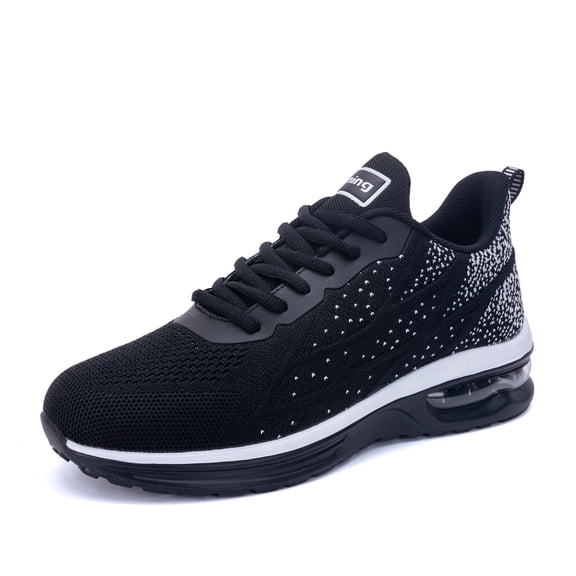 AOV Men's Athletic Running Shoes Fashion Sport Gym Jogging Tennis Fitness Sneaker Black US 12.5