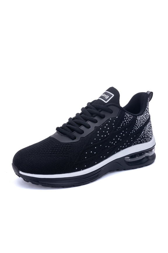Men's Athletic Running Shoes Fashion Sport Gym Jogging Tennis Fitness Sneaker Black US 12.5